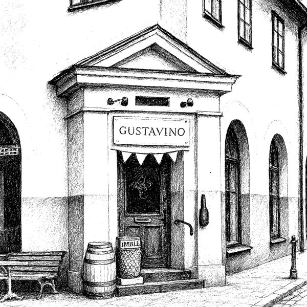 A door to Gustavino Restaurant