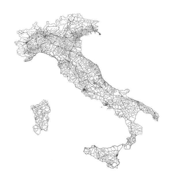 A map of Italy