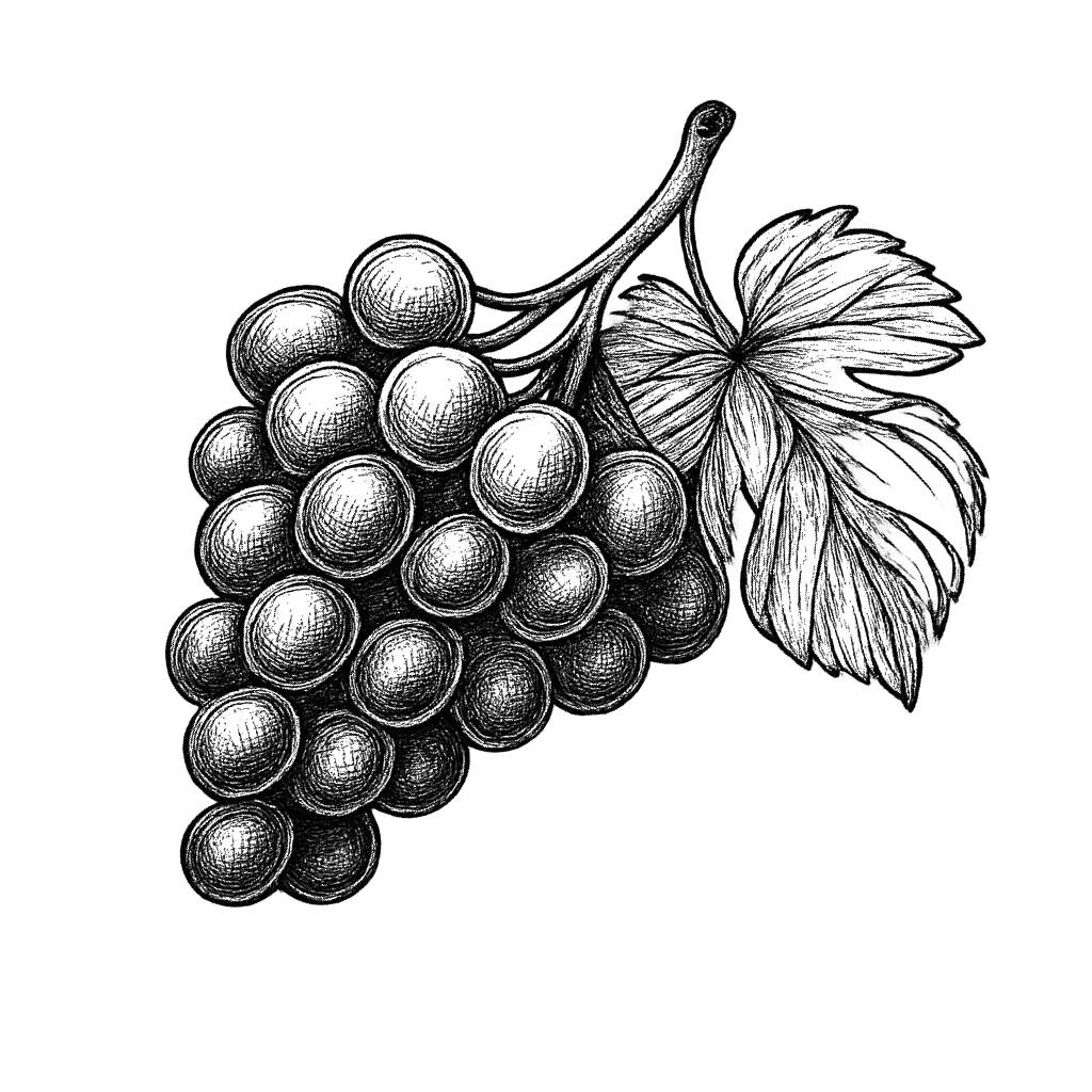 A bunch of grapes